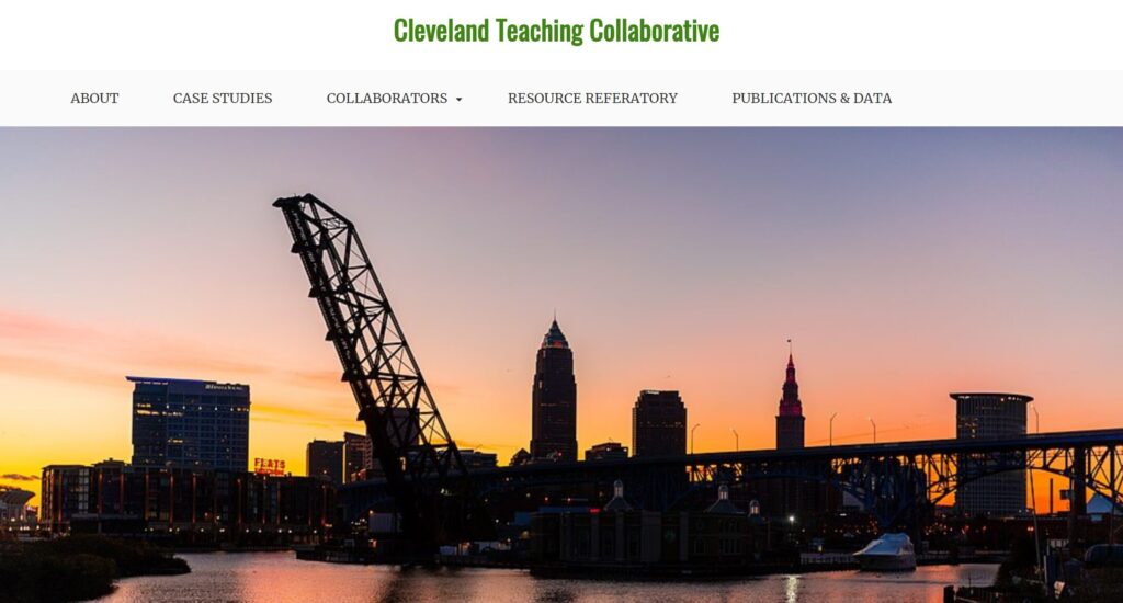 Screenshot of Original CTC Blog with Cleveland Skyline