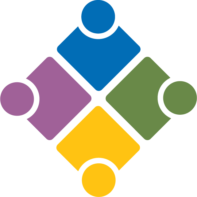 Cleveland Teaching Collaborative logo- a diamond made of four squares- purple, yellow, green, and blue